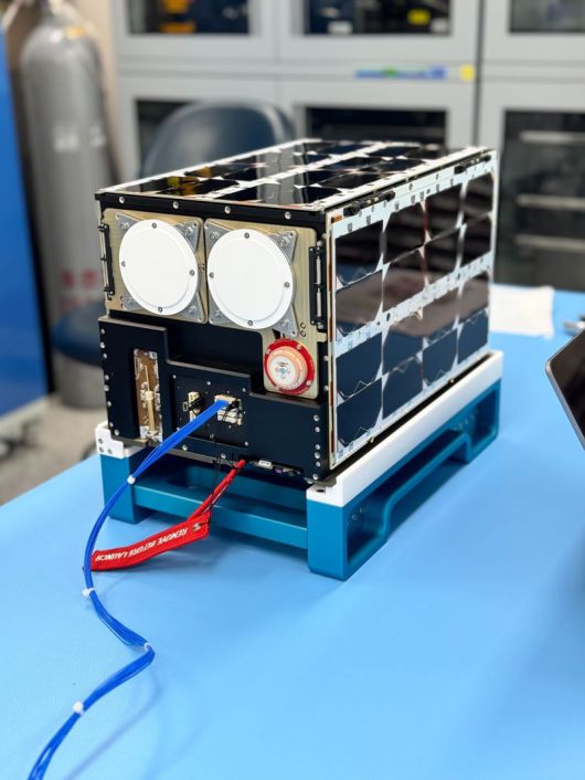 아르테미스 2호에 탑재되는 큐브위성 K-RadCube. 나라스페이스테크놀로지 제공