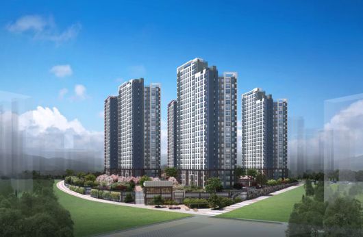 고덕 A48 금성백조 예미지 투시도. 금성백조건설 제공