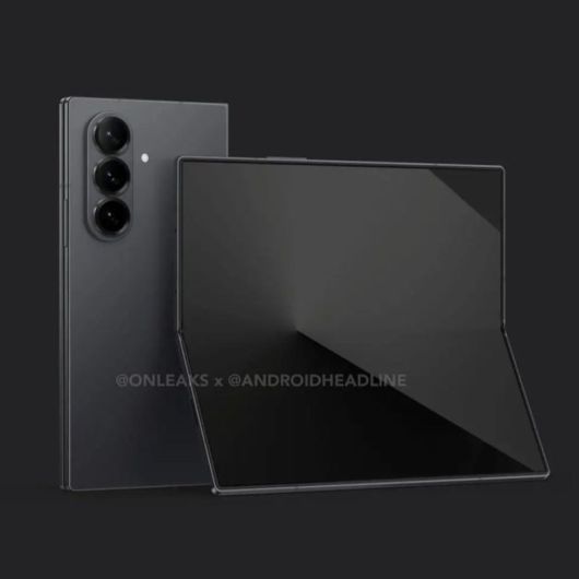 IT 팁스터 온리크스와 IT 매체 안드로이드헤드라인이 합작한 갤럭시 Z 폴드 7 예상 렌더링