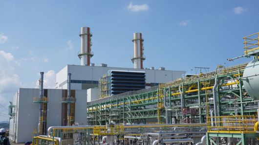 SK가스가 운영 중인 세계최초 LNG와 LPG 겸용 가스복합발전소 울산GPS 전경. SK가스제공