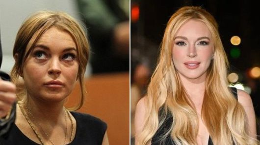 2010년(왼쪽), 2024년 린제이 로한. 연합 AFP, SNS