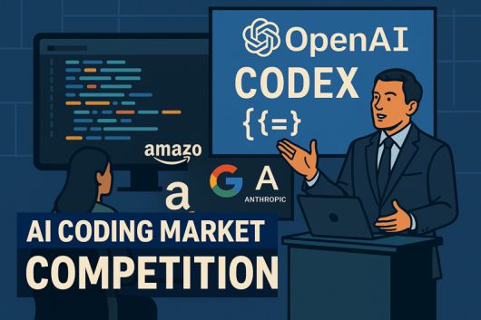 오픈AI가 AI 코딩을 도와주는 AI 에이전트 코덱스를 16일(현지시간) 론칭하고 코딩 시장을 장악하기 위한 경쟁에 본격 참전했다. 이미지=챗GPT '이미지젠' 생성