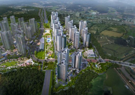 '용인 푸르지오 원클러스터 2·3단지' 조감도. 대우건설 제공