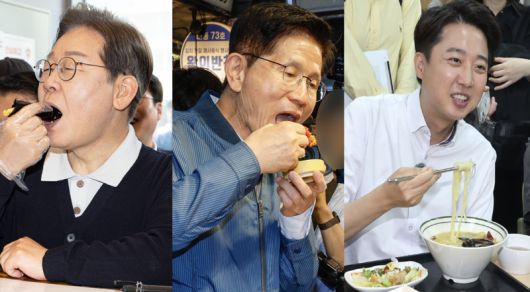 21대 대통령 선거에 출마한 이재명 더불어민주당 후보, 김문수 국민의힘 후보, 이준석 개혁신당 후보(왼쪽부터) /사진=뉴스1, 뉴시스