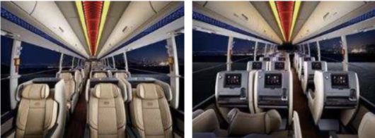 프리미엄 고속버스 내부 모습. /사진=국토교통부