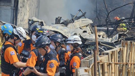 29일 오후 1시 35분쯤 경북 포항 남구 동해면 야산에 해군 해상 초계기 (P-3C)가 추락해 전소됐다. 뉴스1
