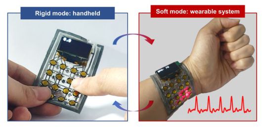 가변강성 웨어러블 기기. KAIST 제공