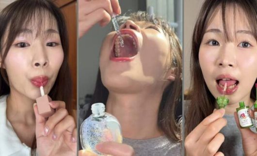 '화장품 먹방'이라는 독특한 콘텐츠로 인기를 모은 20대 대만 인플루언서의 갑작스러운 사망 소식에 중독에 의한 사망 가능성이 제기됐다. [사진=SNS]