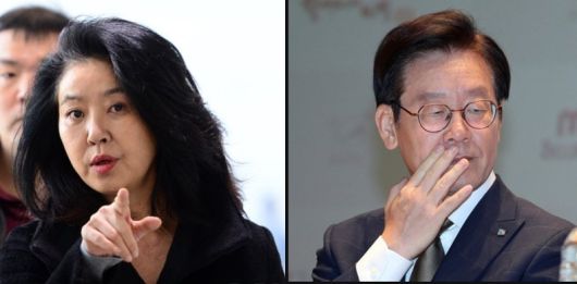 영화배우 김부선씨와 이재명 대통령. 뉴스1