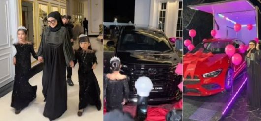 말레이시아의 사업가이자 인플루언서 파르하나 자라가 11살 딸의 초호화 생일파티를 공개했다. 출처=틱톡