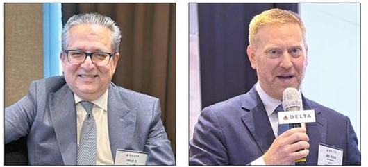 아타르칸 델타항공 아시아 태평양 글로벌 세일즈 디렉터(왼쪽)와 제프 무마우 델타항공 아시아 태평양 부사장. 사진=강구귀 기자