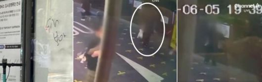 낙서 테러 용의자. 사진= 채널A영상 갈무리