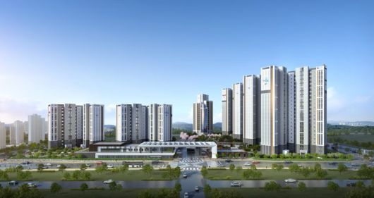 고덕 자연앤 하우스디 조감도. 대보건설 제공