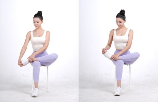 장단비골근 스트레칭. 자생한방병원 제공