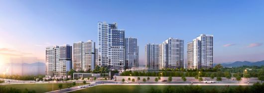 검단호수공원역 중흥S-클래스 투시도. 중흥건설그룹 중흥토건 제공