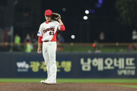 KIA 타이거즈 2R 신인 이호민이 6월 17일 kt전에서 데뷔전을 가졌다.KIA타이거즈 제공