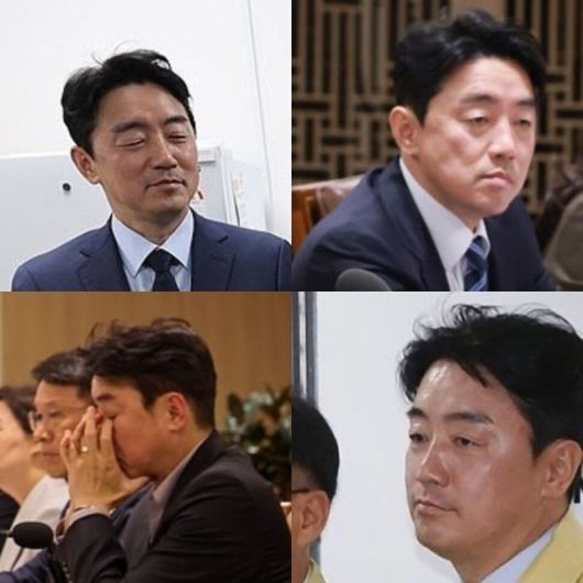 강훈식 대통령 비서실장의 피곤해 보이는 사진들. 엑스(X·옛 트위터 갈무리)