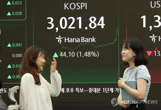 코스피 급등. 연합뉴스