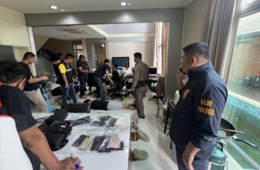 태국 경찰이 급습한 한국인 범죄 조직. /사진=방콕포스트, 뉴시스