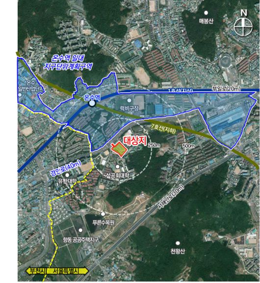 서울 구로구 오류동 108-1 일대 소규모재건축(화랑주택) 위치도. 서울시 제공                                    도봉구 창3동 모아타운 위치도. 서울시 제공