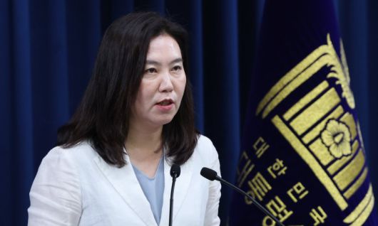 지난 19일 강유정 대통령실 대변인 모습. 사진=뉴스1