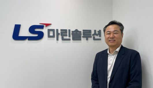 김병옥 LS마린솔루션 대표이사가 29일 경기 군포 LS 연구개발(R&D) 센터에서 파이낸셜뉴스와 인터뷰를 하고 있다. 사진=권준호 기자