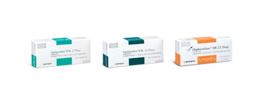 입센코리아의 성조숙증 및 전립선암 치료제 ‘디페렐린’ 제품. 동아에스티 제공