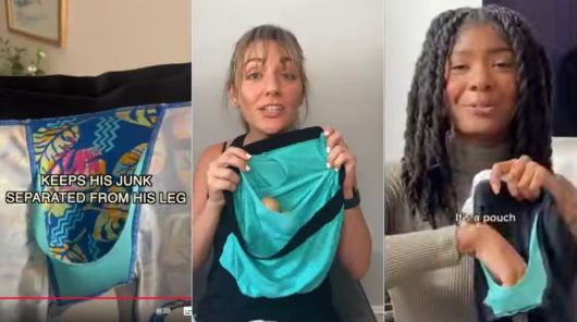 속옷 브랜드 시네스티의 '매그넘 파우치 볼 해먹' 제품 광고. 출처=시네스트 유튜브