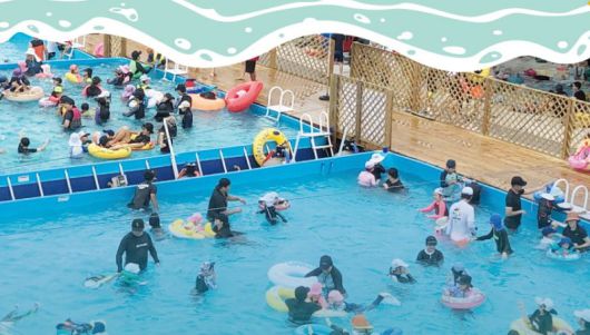 팬데믹 이전까지 운영됐던 삼락생태공원 물놀이장. 부산 사상구 제공