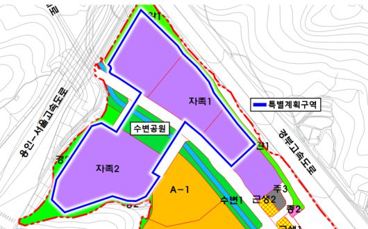 토지이용계획도 특별계획구역. 경기주택도시공사 제공