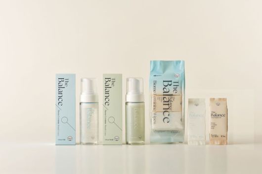 '좋은느낌 더밸런스' Y존 피부 케어 제품. 유한킴벌리 제공