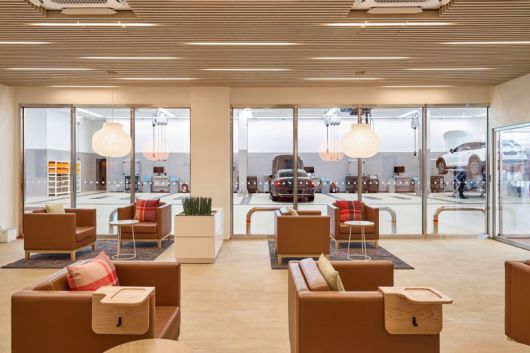 볼보자동차코리아 안양 서비스센터에 위치한 프리미엄 라운지. 볼보자동차코리아 제공