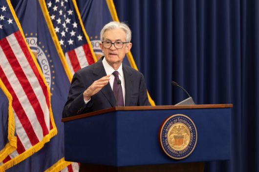 제롬 파월 미국 연방준비제도(연준) 의장이 지난 6월18일(현지시간) 미 워싱턴DC 연준 청사에서 연방공개시장위원회(FOMC) 회의를 마친후 기자회견에서 말하고 있다.신화연합뉴스