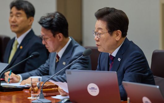 이재명 대통령이 지난 5일 서울 용산 대통령실 청사에서 열린 국무회의에서 발언하고 있다. 대통령실 제공