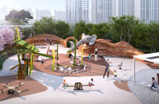 해링턴플레이스 풍무 조경-1블럭 로스트밸리