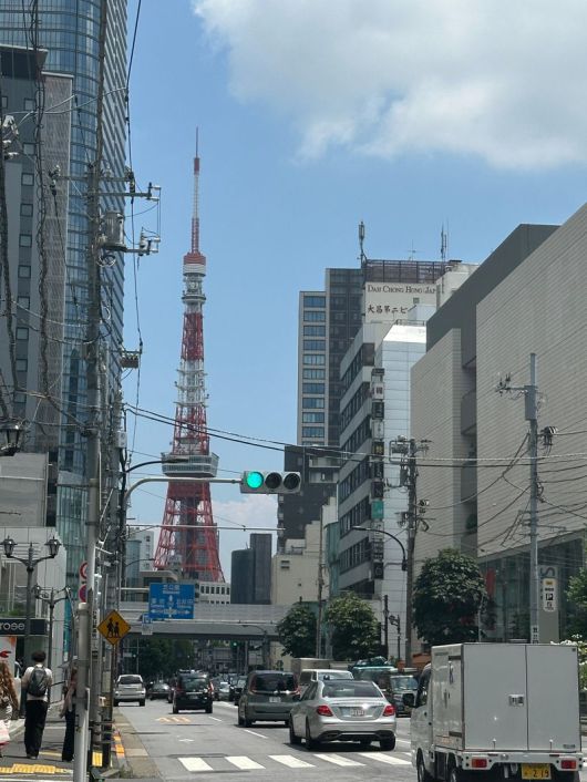 도쿄타워가 보이는 롯본기 거리. 사진=김경민 특파원