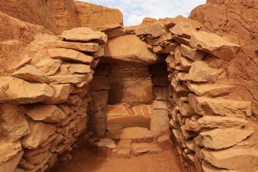 전라남도 함평 마산리 표산고분군 장고분 석실 입구 조사 완료 후 모습. 국가유산청 제공