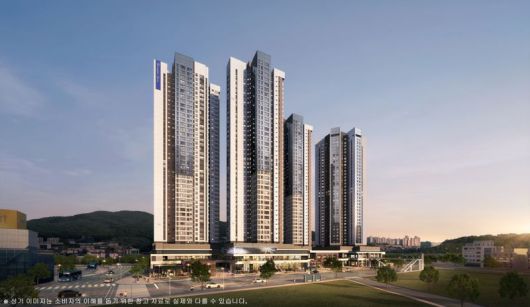 '해링턴 스퀘어 리버파크' 투시도. 효성중공업 제공