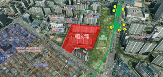 서울 영등포구 문래동 국화아파트 위치도. 영등포구 제공