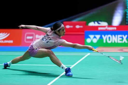 세계배드민턴연맹(BWF) 월드투어 슈퍼 750 일본오픈에 출전한 배드민턴 여자단식 세계랭킹 1위 안세영. 뉴시스