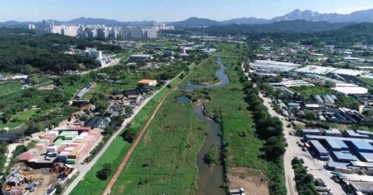 고양창릉 3기신도시 예정지를 흐리고 있는 창릉천. 고양시 제공