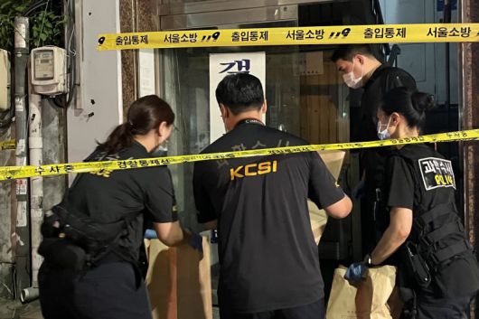 지난 25일 오후 서울 성북구 지하철 4호선 길음역 인근에서 칼부림 사건이 발생해 경찰이 현장을 수습하고 있다. 2025.7.25/뉴스1 ⓒ News1 김종훈 기자 /사진=뉴스1