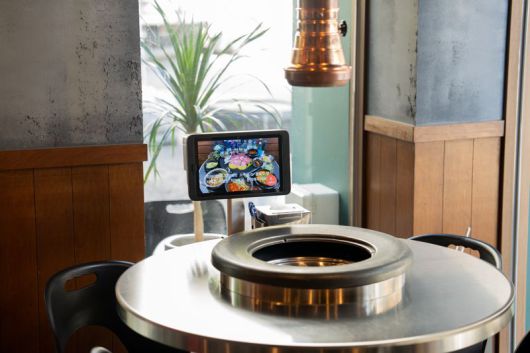 꿀복에 설치된 테이블 오더. 페이히어 제공