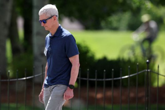 팀 쿡 애플 CEO는 실적발표 후 컨퍼런스콜에서 애플이 AI 투자를 늘리고 있다고 설명했지만 구체적인 투자 금액은 밝히지 않았다. 로이터연합뉴스