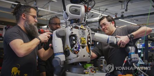 보스톤다이내믹스의 휴머노이드 로봇 이미지. 연합뉴스 제공.