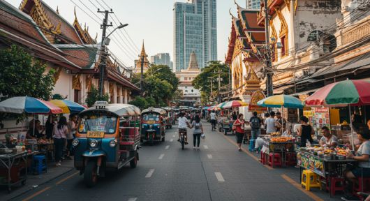 기사 이해를 돕기 위해 ai로 생성한 태국 도시 이미지
