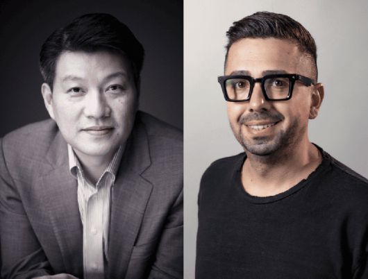 2025 부산국제마케팅광고제 기조연설을 맡은 ‘김종현 대표이사 사장(왼쪽)’과 ‘알렉스 아브란치스’. 부산국제마케팅광고제 제공