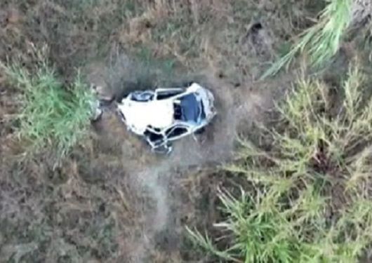 지난 5일 오전 1시30분 브라질 남동부 벤다 노바 두 이미그란치에서 차량이 절벽 아래로 추락하는 사고가 발생해 두 남녀가 사망했다. 사진=뉴스플래시, 뉴시스