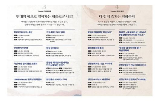 인천상륙작전 프로그램. 인천시 제공.