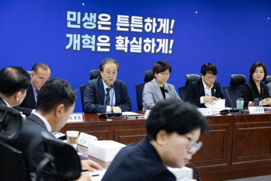 문진영 대통령실 사회수석이 4일 서울 여의도 국회 의원회관에서 열린 보건복지위원회 당·정·대 협의에서 모두 발언을 하고 있다. 2025.9.4/뉴스1 ⓒ News1 유승관 기자 /사진=뉴스1